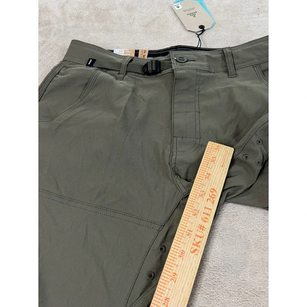 Prana Stretch Zion Pant II Men's 31x32 Green Hiking Cargo Pants 1969791 $95 NEW